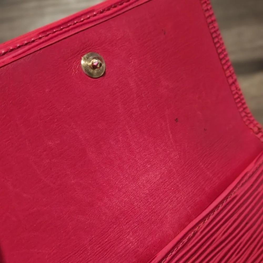 Louis Vuitton Red Epi Leather Elise Wallet